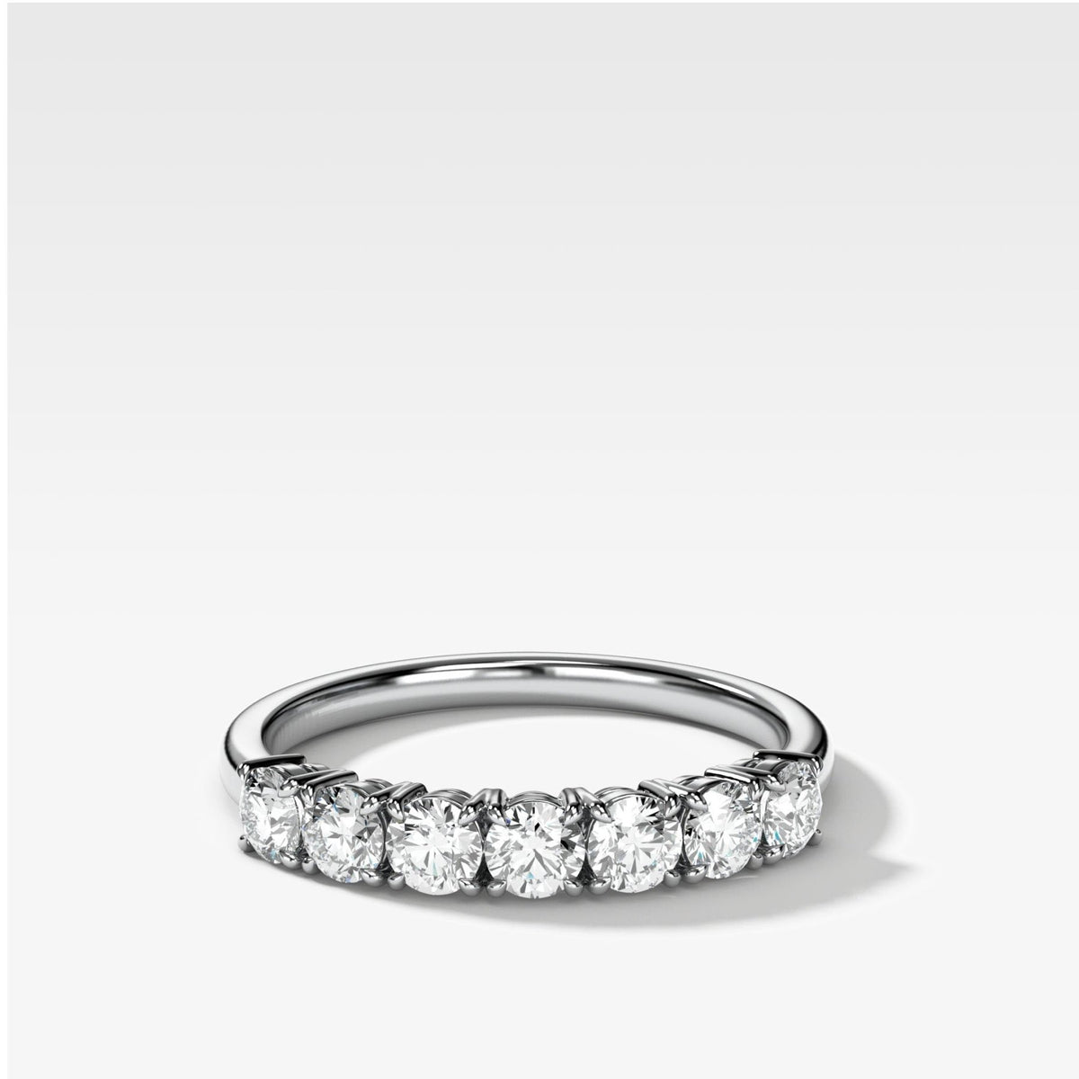 Claw Diamond Wedding Band: Standard Seven Stones - GOODSTONE