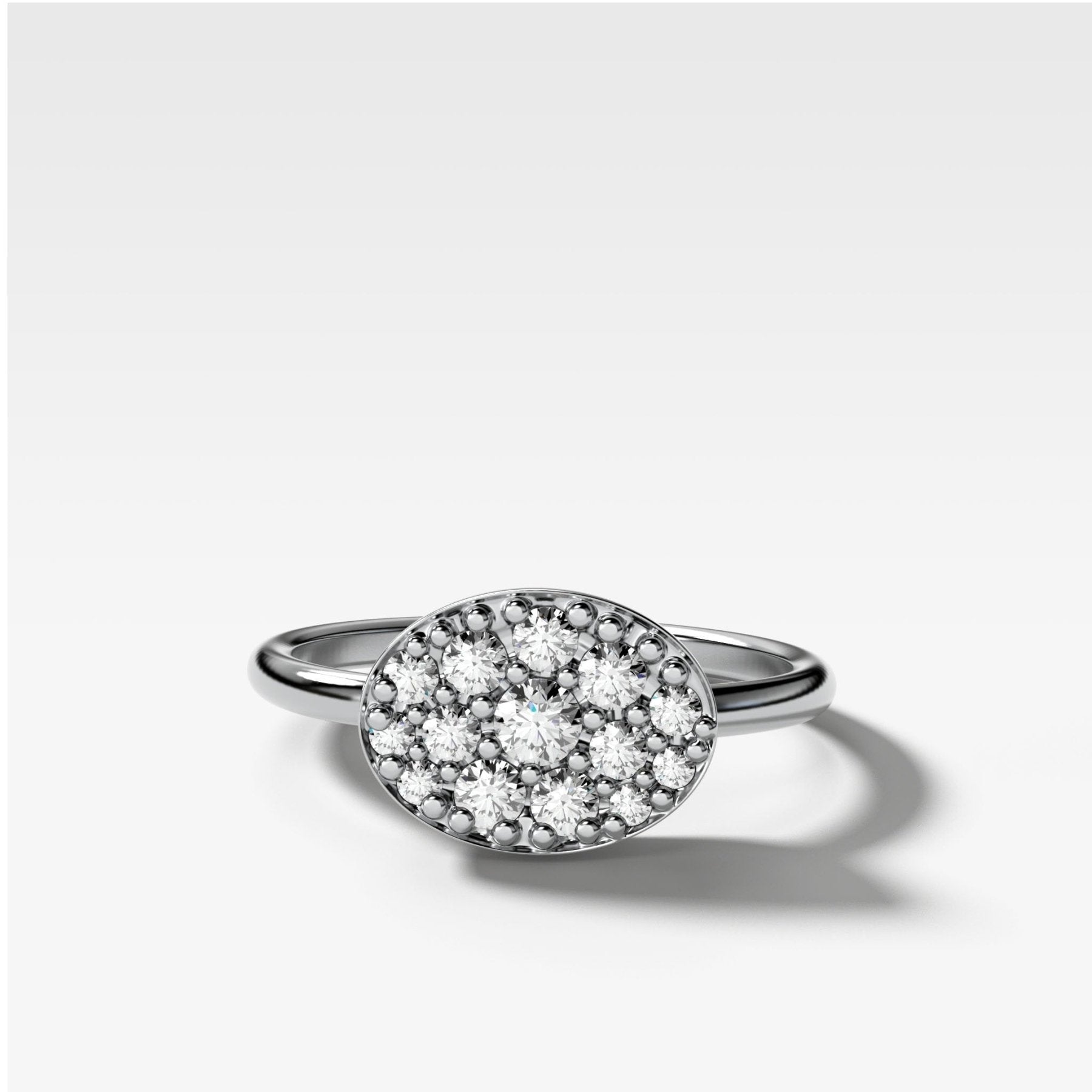 Cluster Signet Diamond Stacker - GOODSTONE