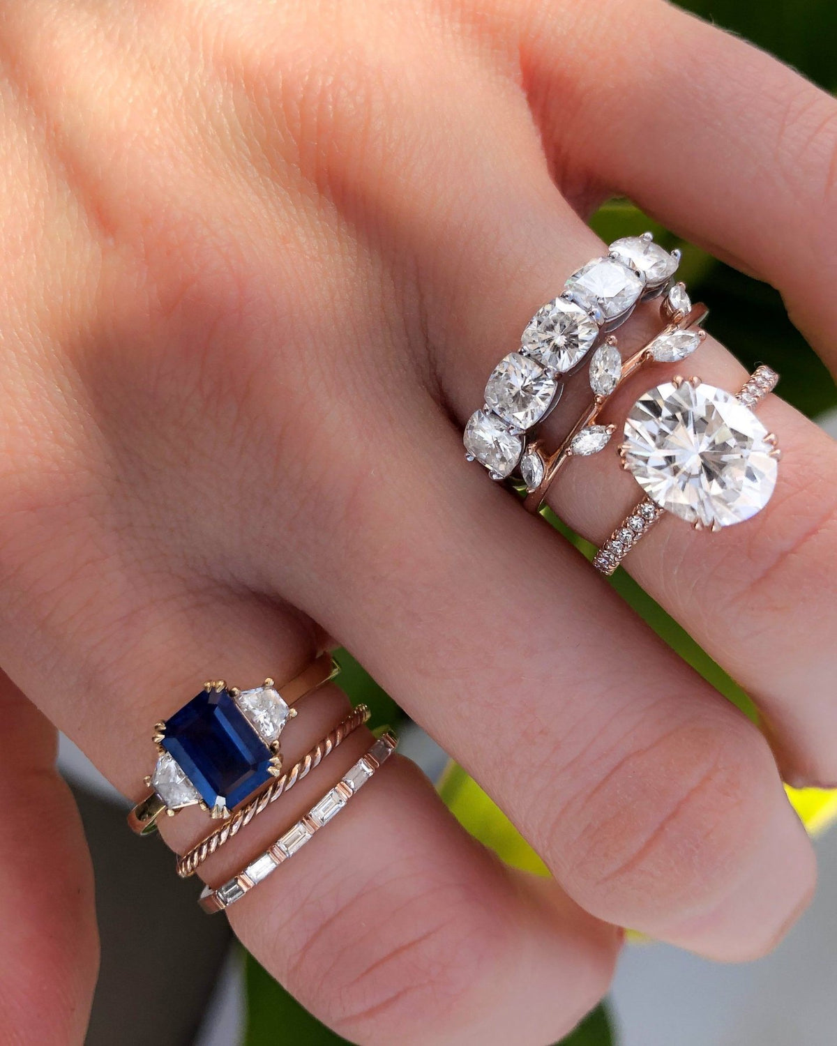 Cushion Cut Constellation Eternity Band - GOODSTONE