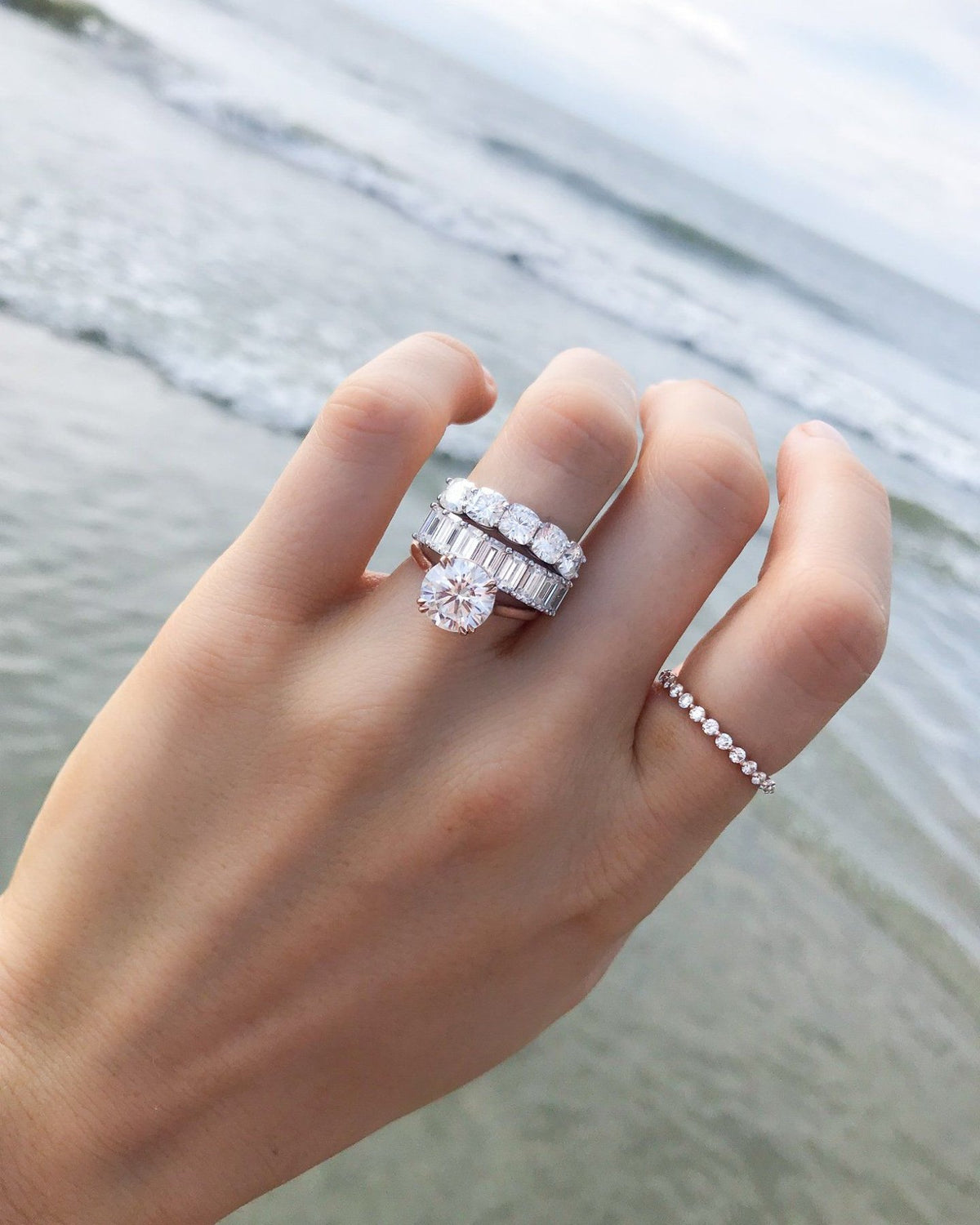 Emerald Cut Constellation Eternity Band - GOODSTONE