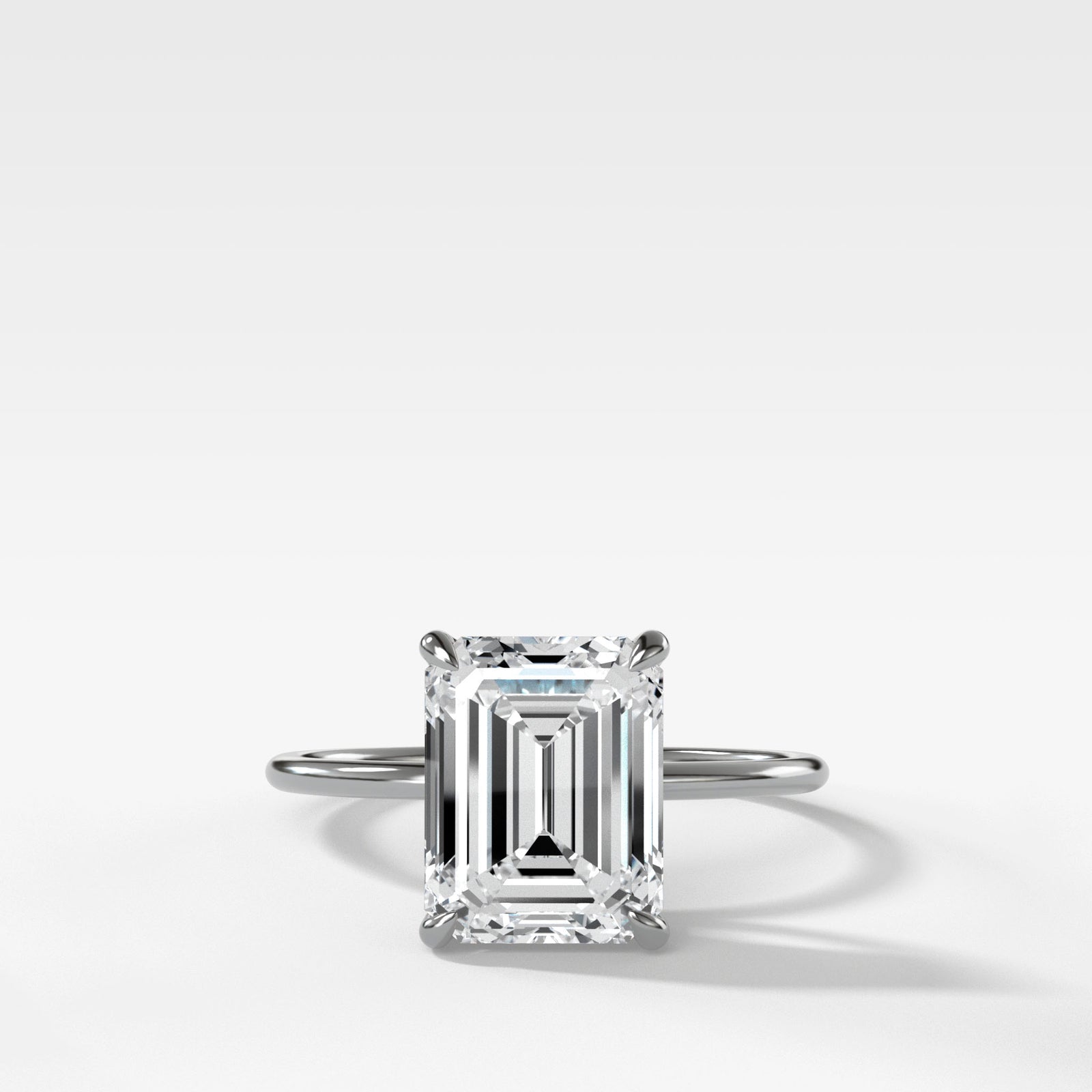 Emerald Cut Diamond Engagement Ring with Halo | Birks