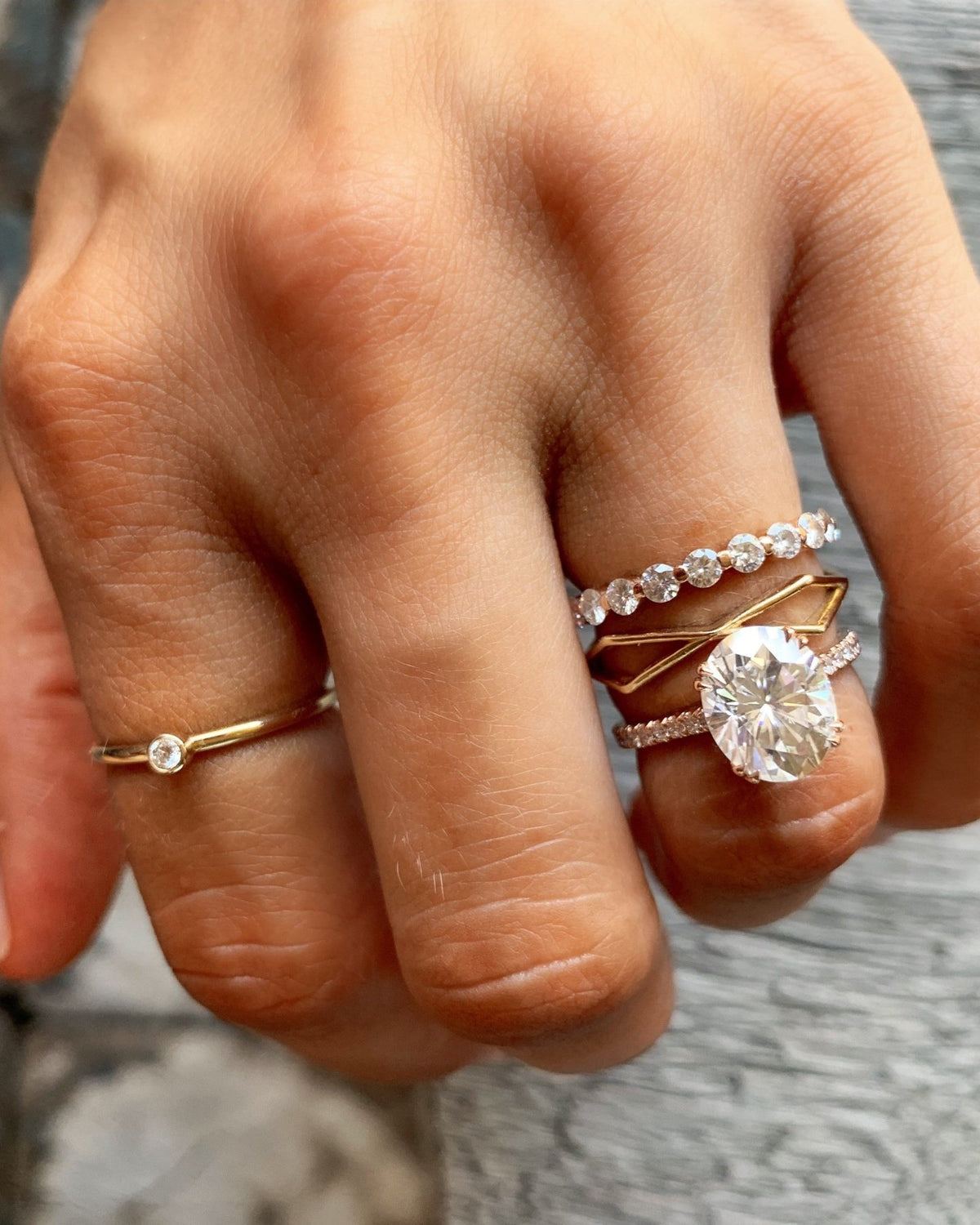 Geometric Eternity Band - GOODSTONE