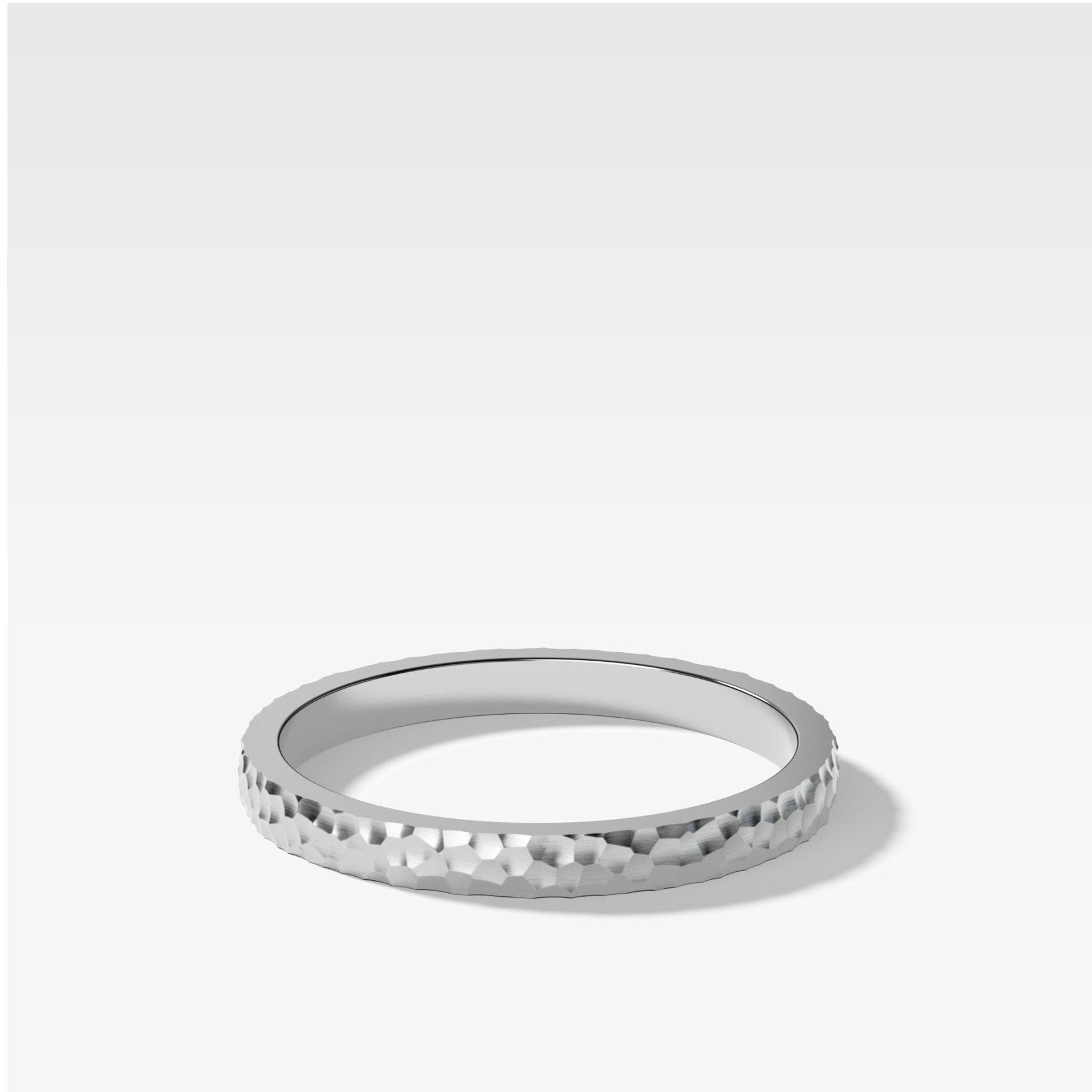 Harper Hammered Wedding Band 2mm - GOODSTONE