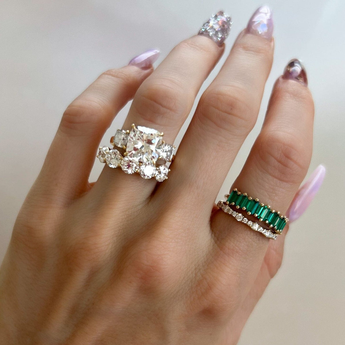 Rachel Reid Emerald Baguette Ring - Desires by Mikolay