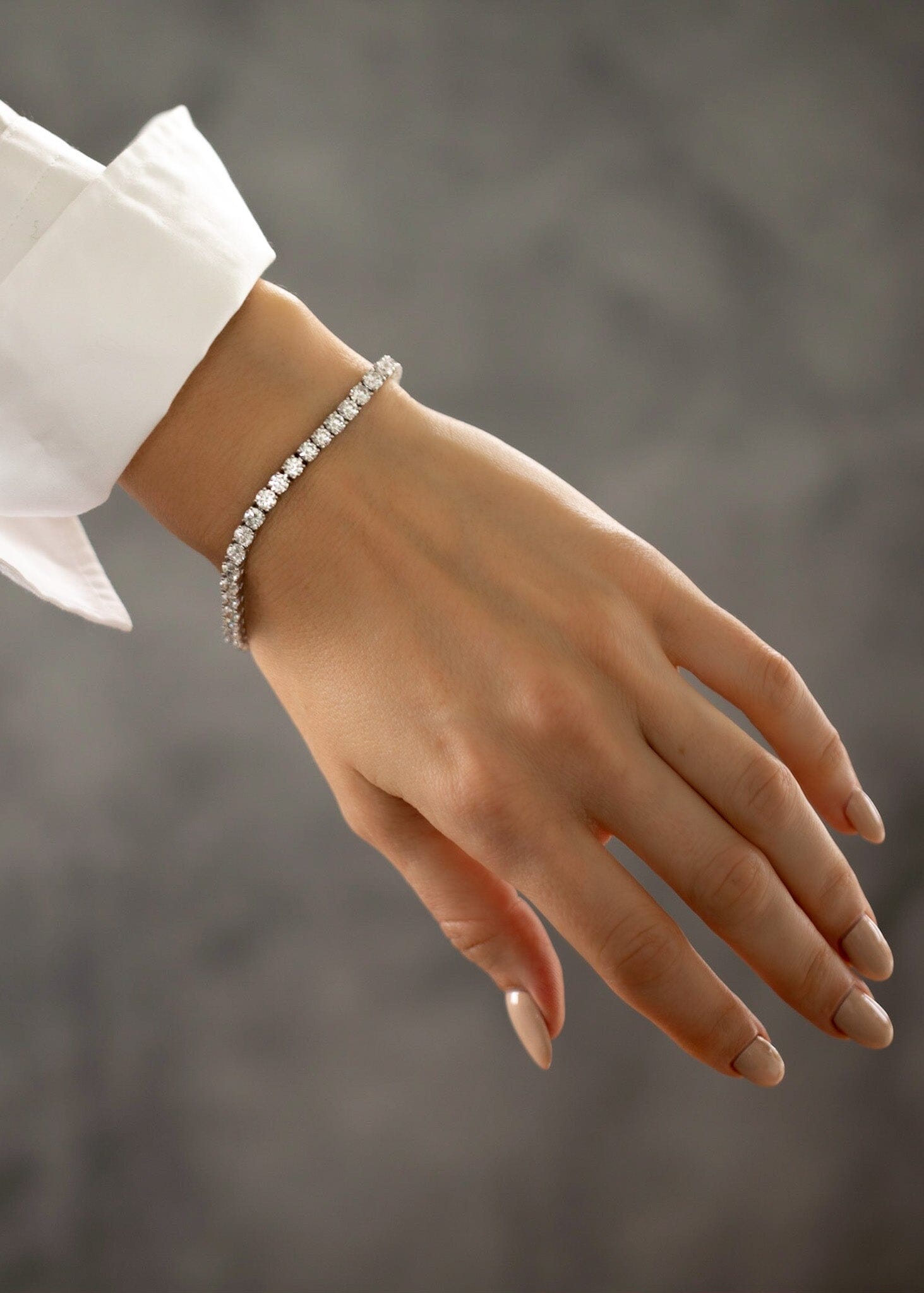 Tennis Bracelet (4.10mm) Bracelet Good Stone Inc White Gold 14k Natural