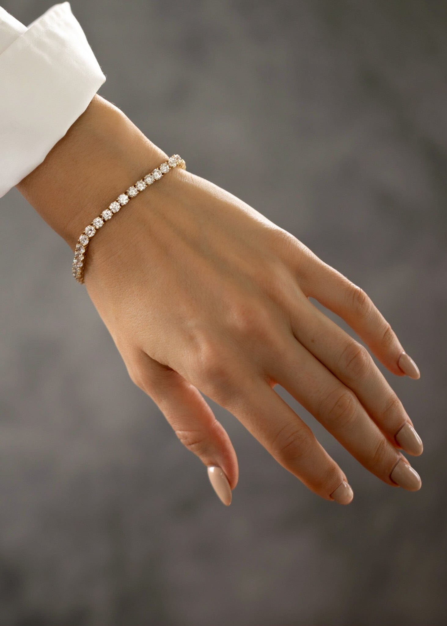 Tennis Bracelet (4.40mm) Bracelet Good Stone Inc Yellow Gold 14k Natural