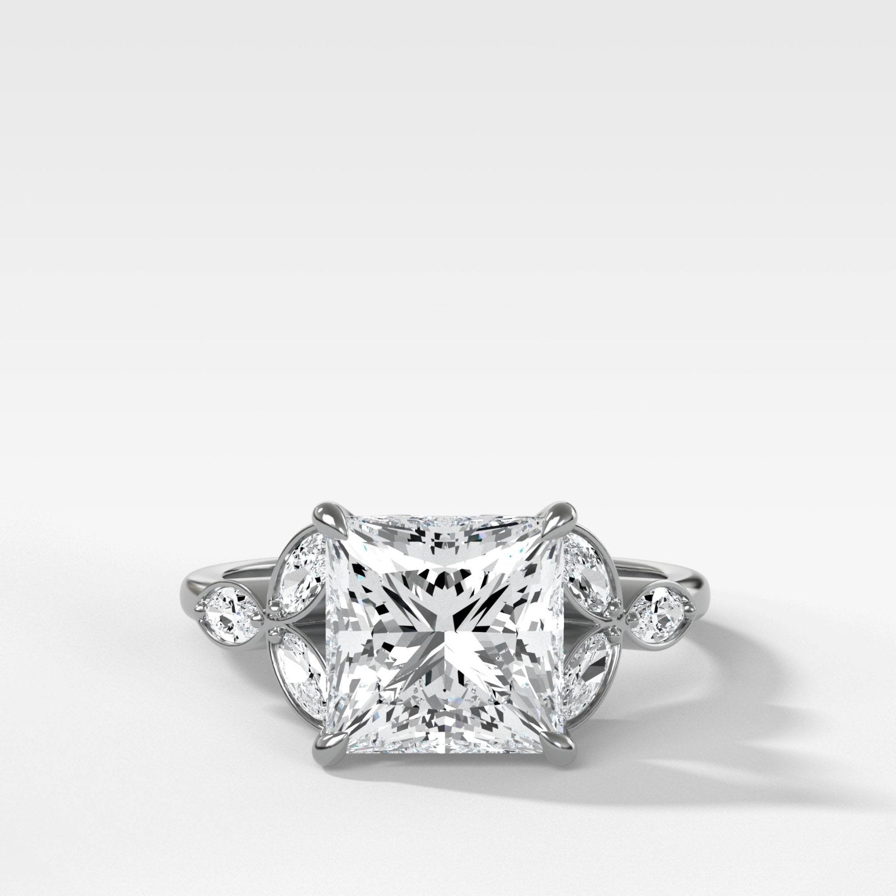 Laurel Engagement Ring With Princess Cut Diamond - GOODSTONE