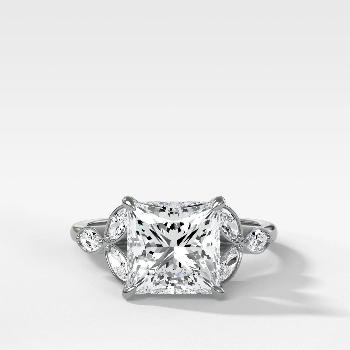 Laurel Engagement Ring With Princess Cut Diamond - GOODSTONE