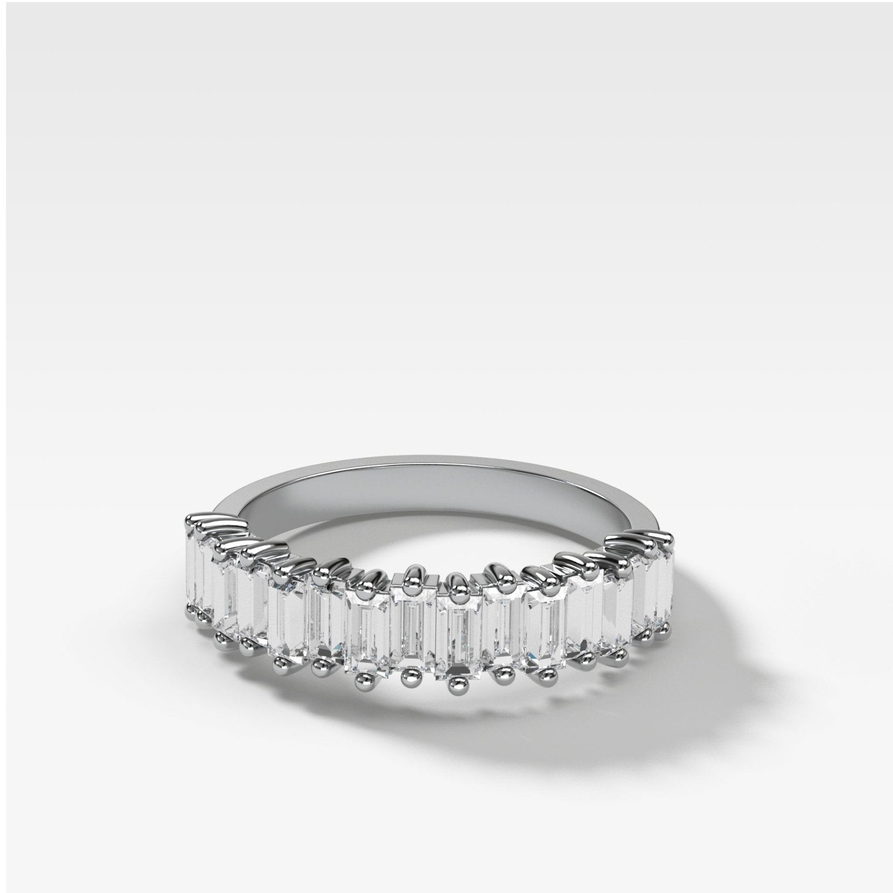 Midi Baguette Diamond Wedding Band - GOODSTONE