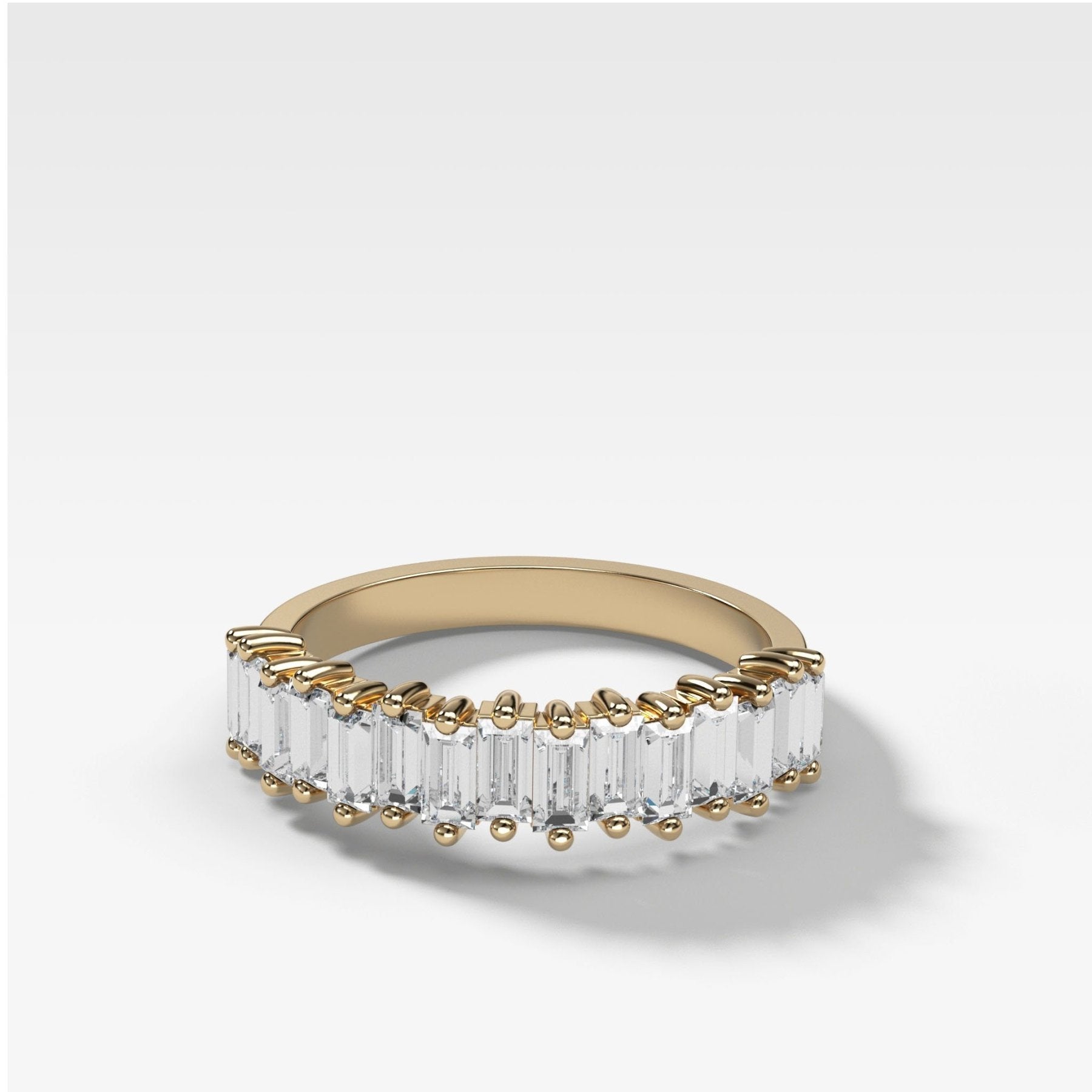 Midi Baguette Diamond Wedding Band - GOODSTONE