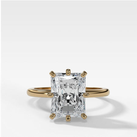 Nova Solitaire Engagement Ring Elongated Radiant Cut Diamond