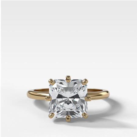 Nova Solitaire Engagement Ring Radiant Square Cut Diamond