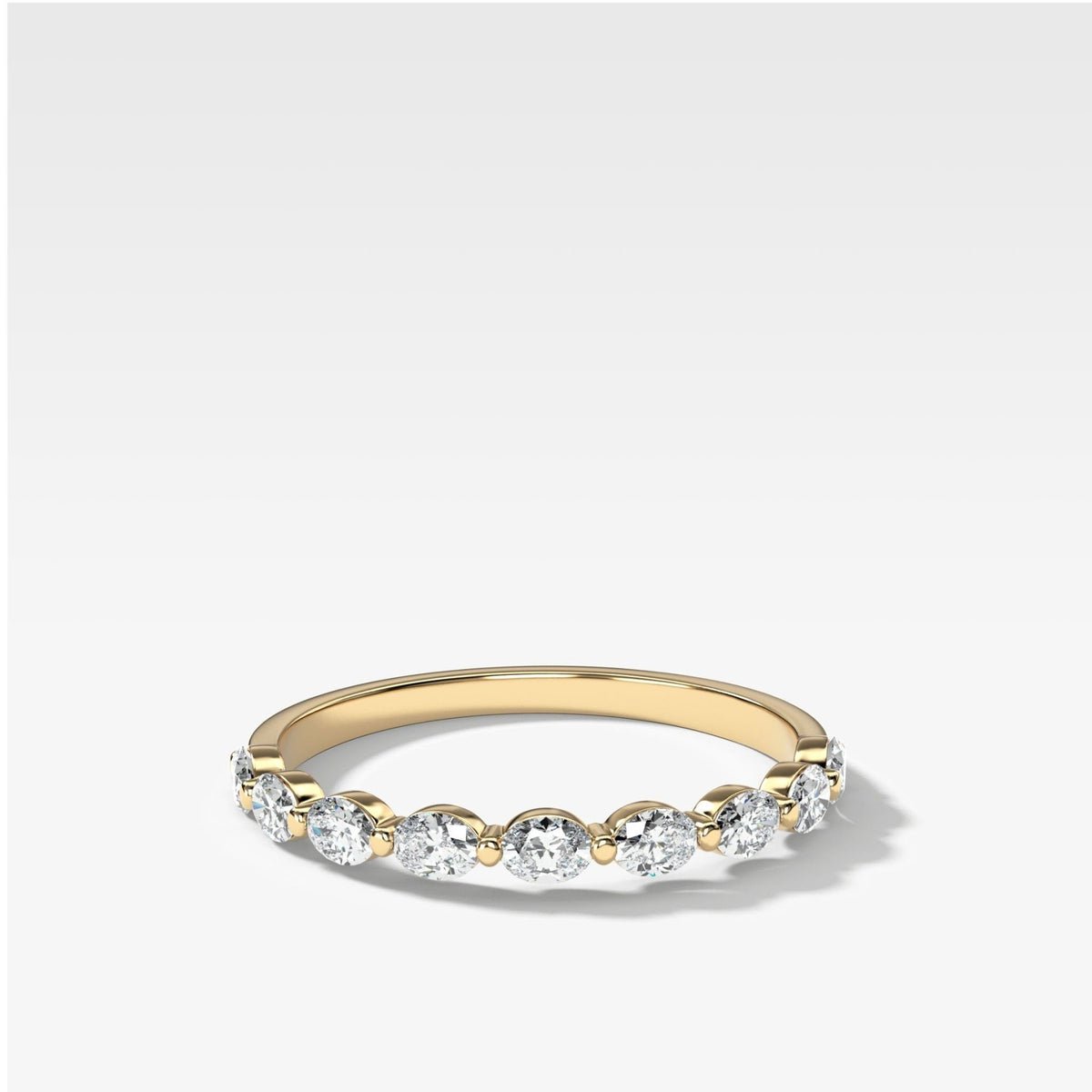 Oval Interstellar Wedding Band - GOODSTONE