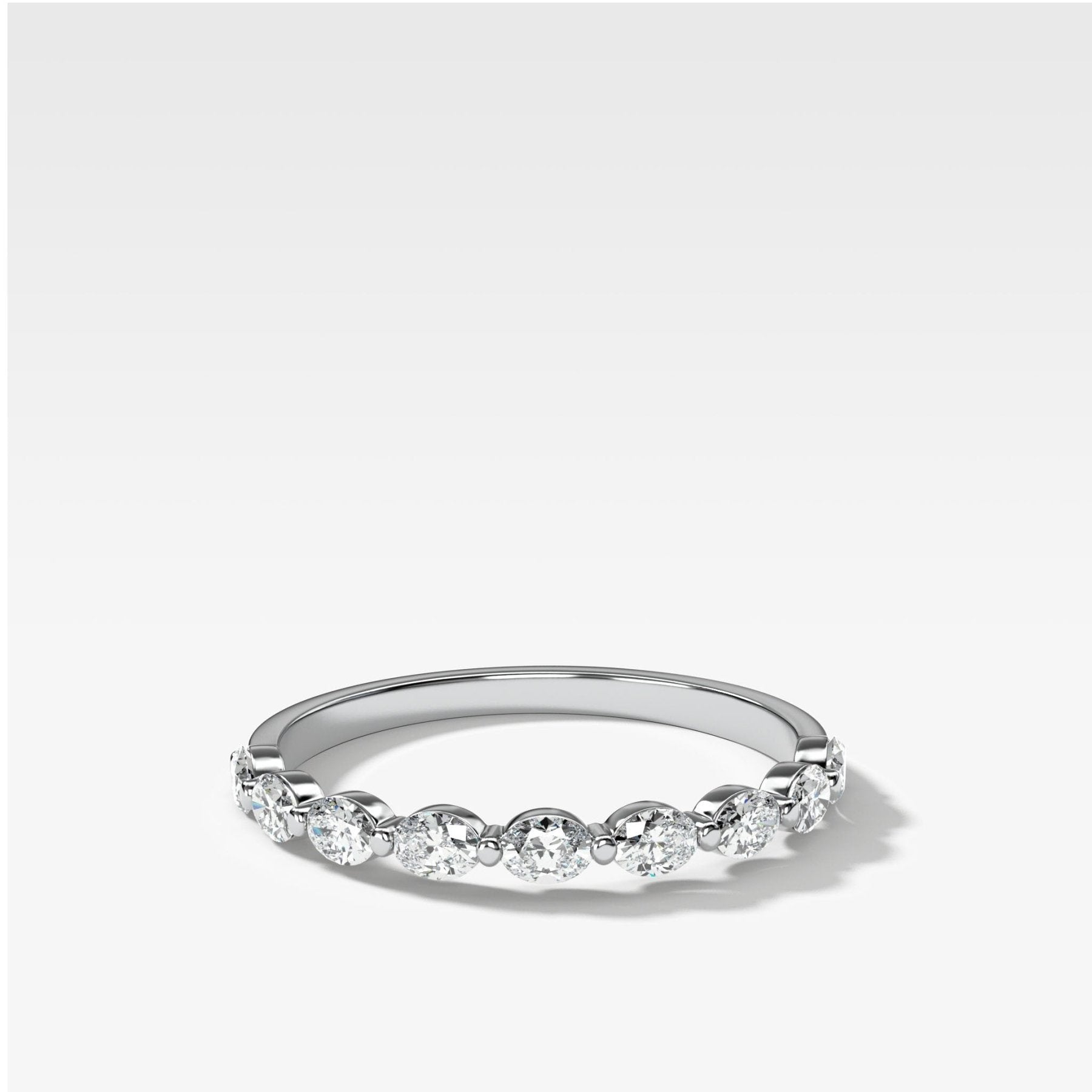 Oval Interstellar Wedding Band - GOODSTONE