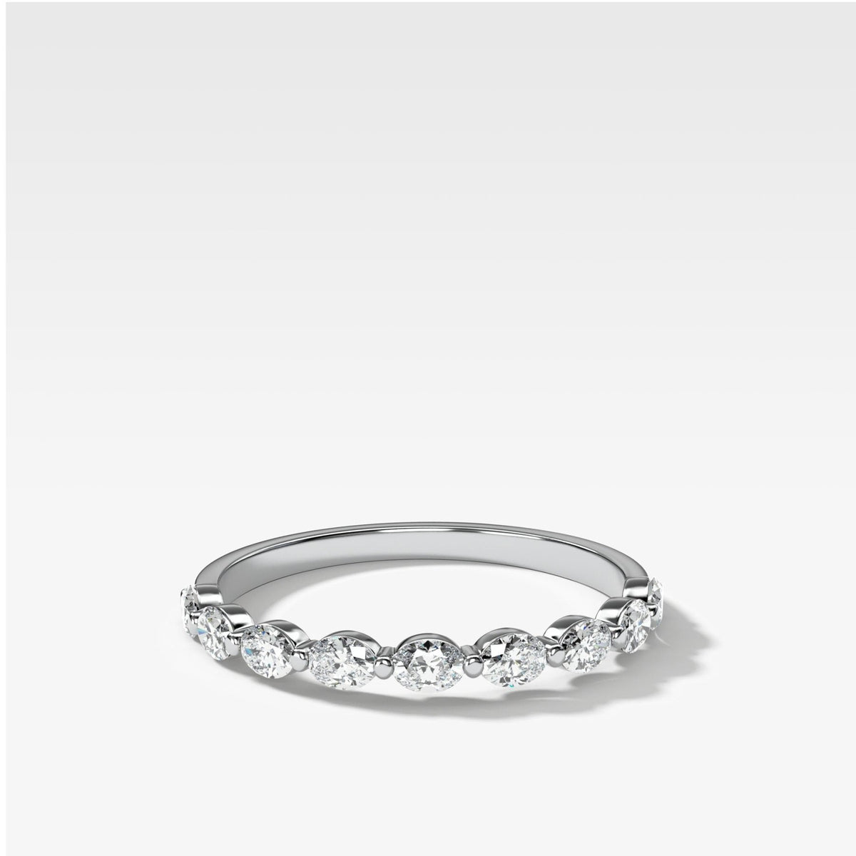 Oval Interstellar Wedding Band - GOODSTONE