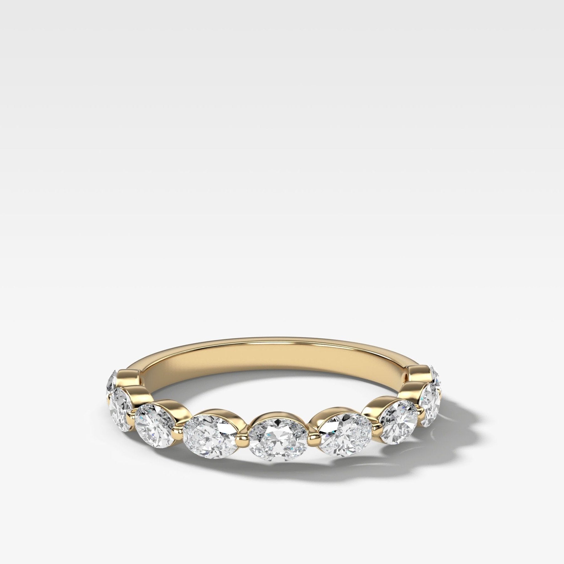 Oval Megastellar Wedding Band - GOODSTONE