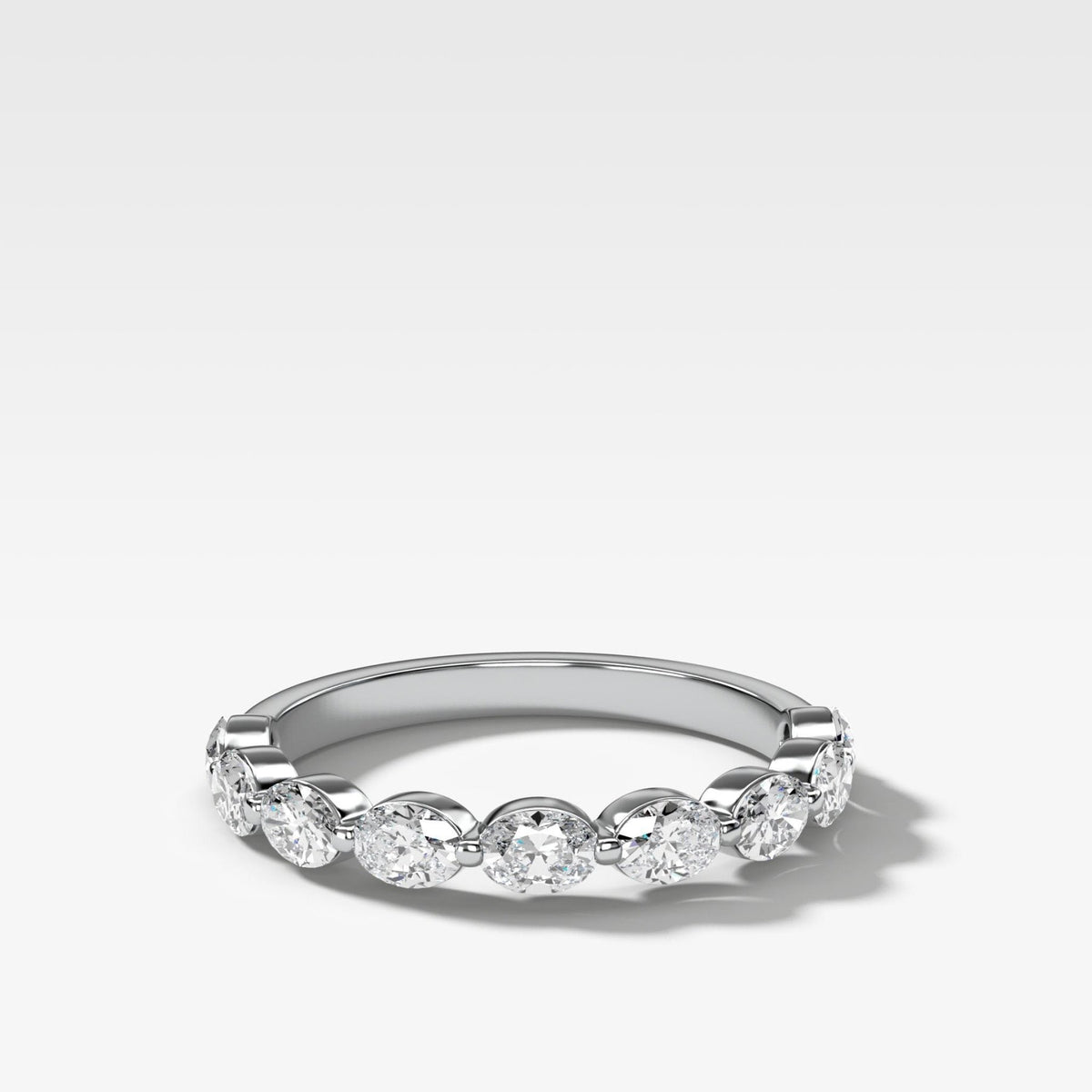Oval Megastellar Wedding Band - GOODSTONE