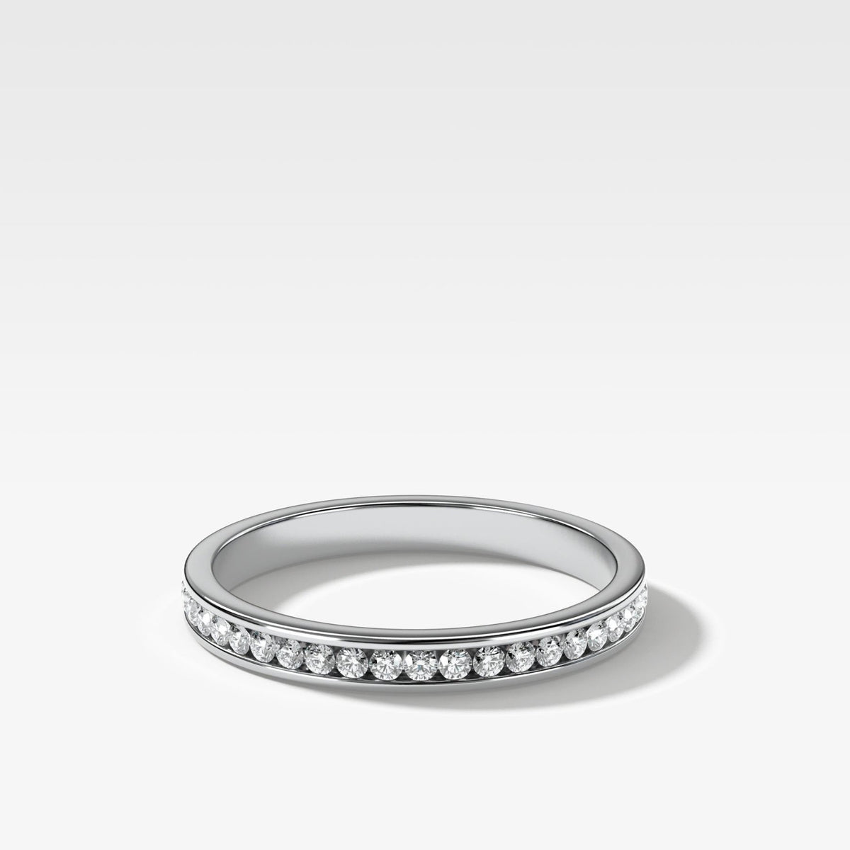 Petite Channel Set Wedding Band - GOODSTONE