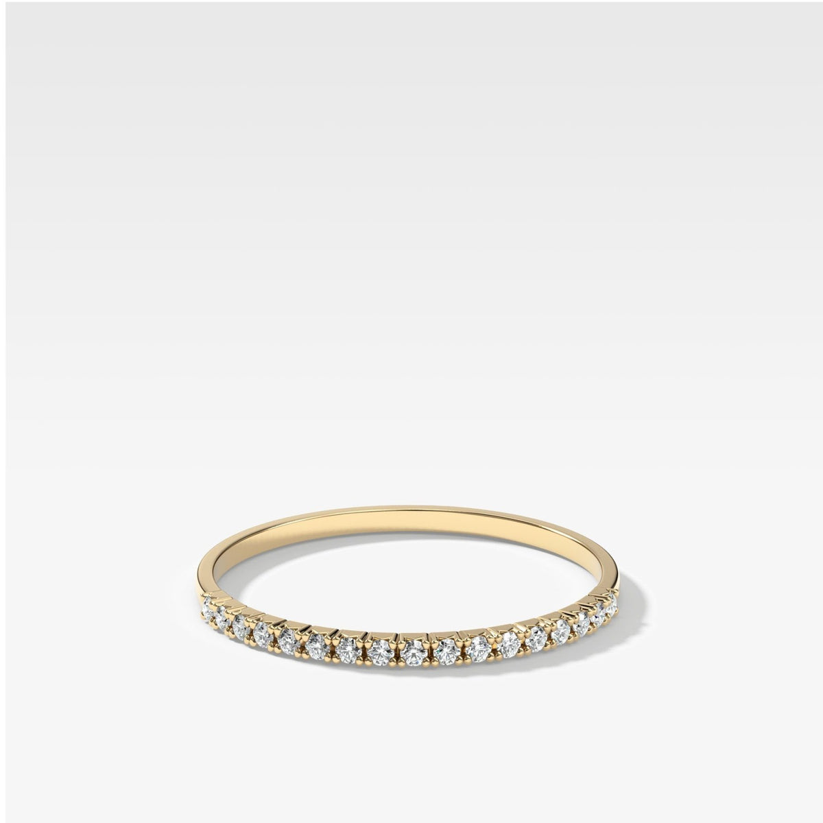 Petite French Pavé Wedding Band