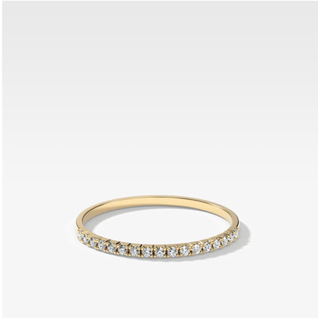 Petite French Pavé Wedding Band