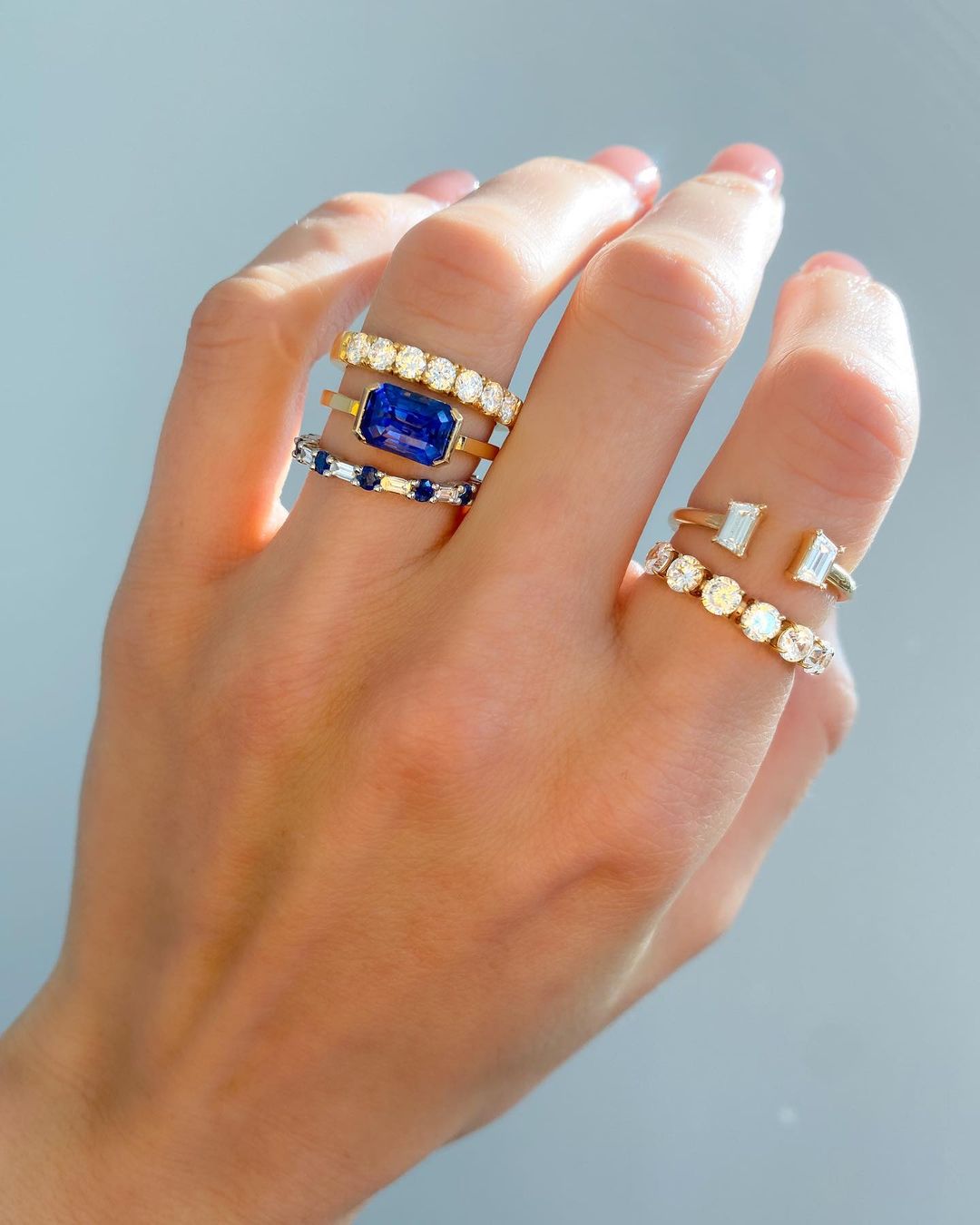 Scorpio Baguette Diamond Wedding Band - GOODSTONE