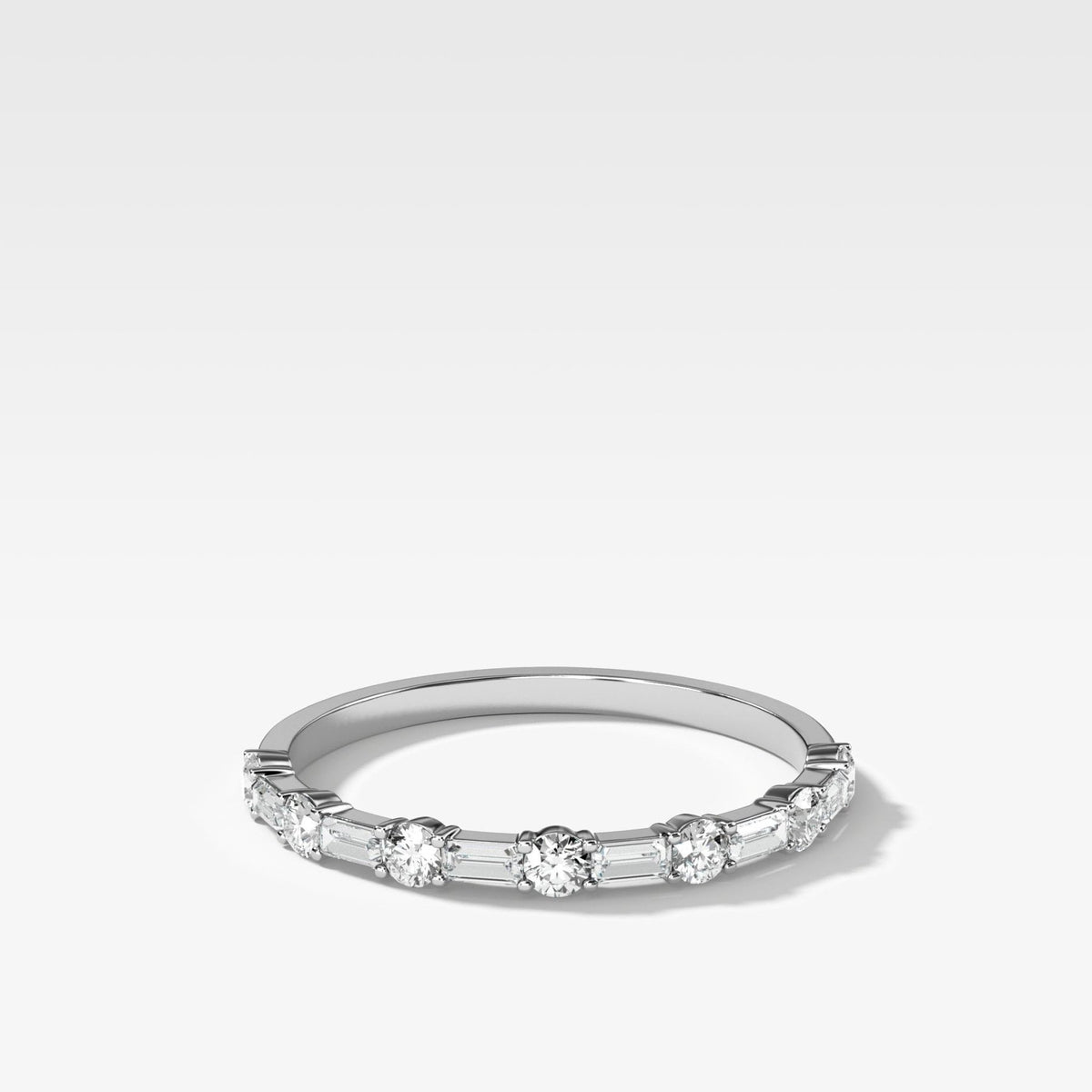 Scorpio Baguette Diamond Wedding Band - GOODSTONE
