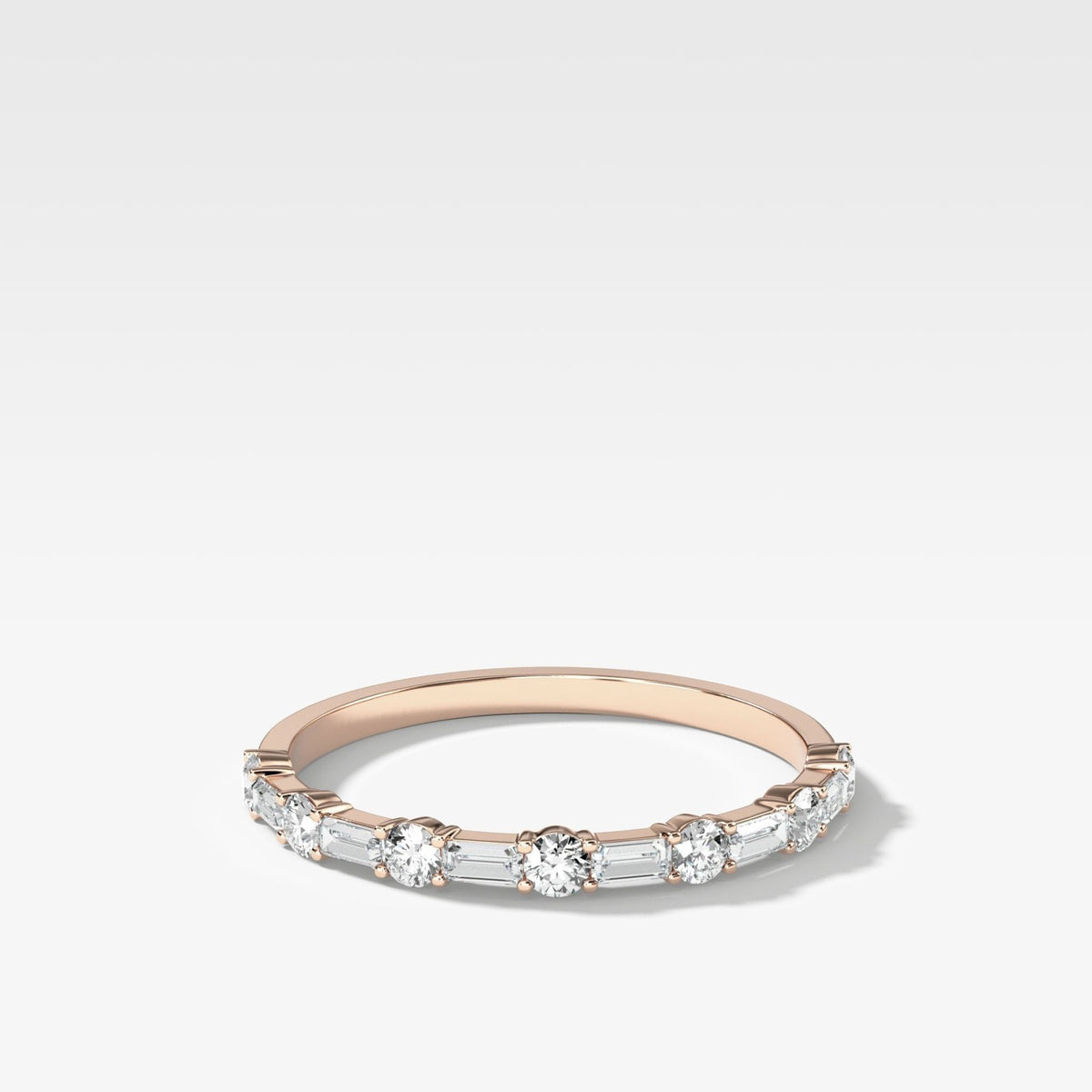 Scorpio Baguette Diamond Wedding Band - GOODSTONE