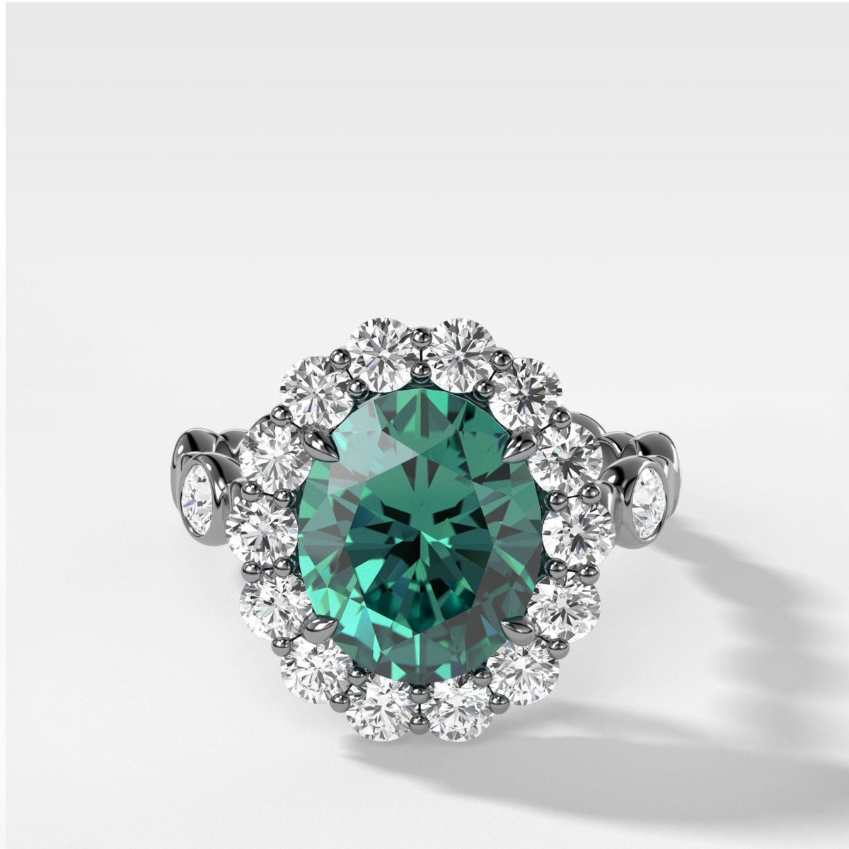 Solar Petal Engagement Ring - GOODSTONE