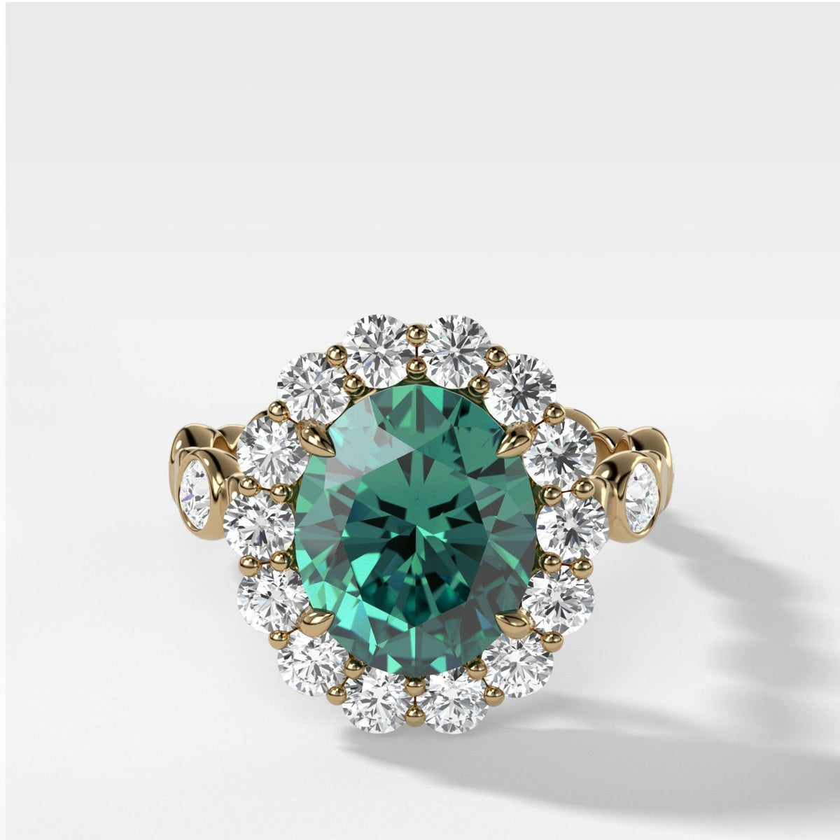 Solar Petal Engagement Ring - GOODSTONE