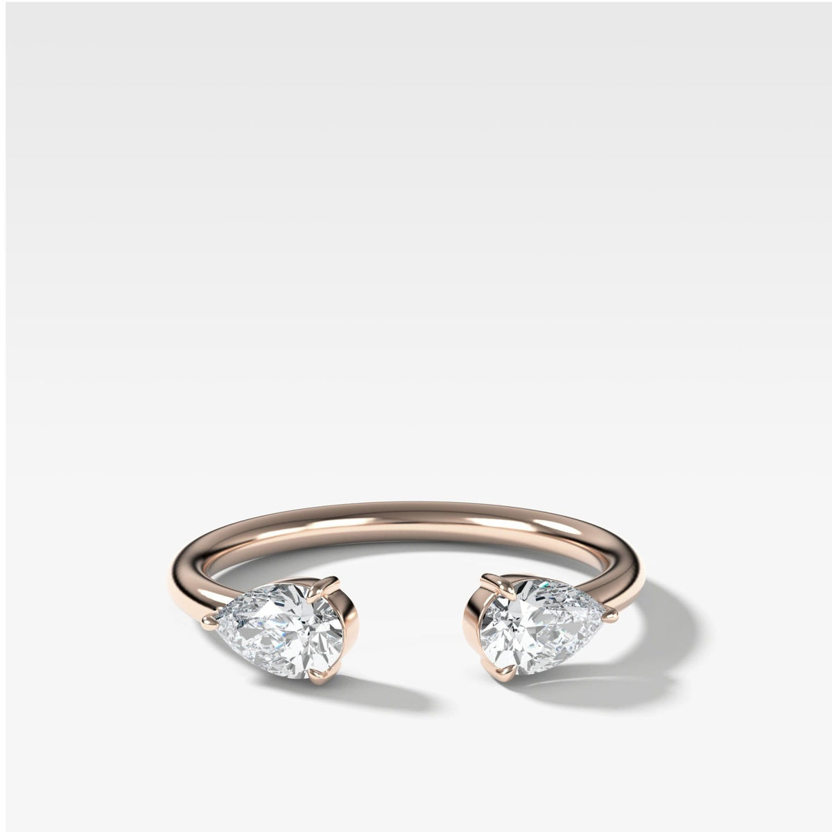 Twin Pear Diamond Finger Cuff - GOODSTONE