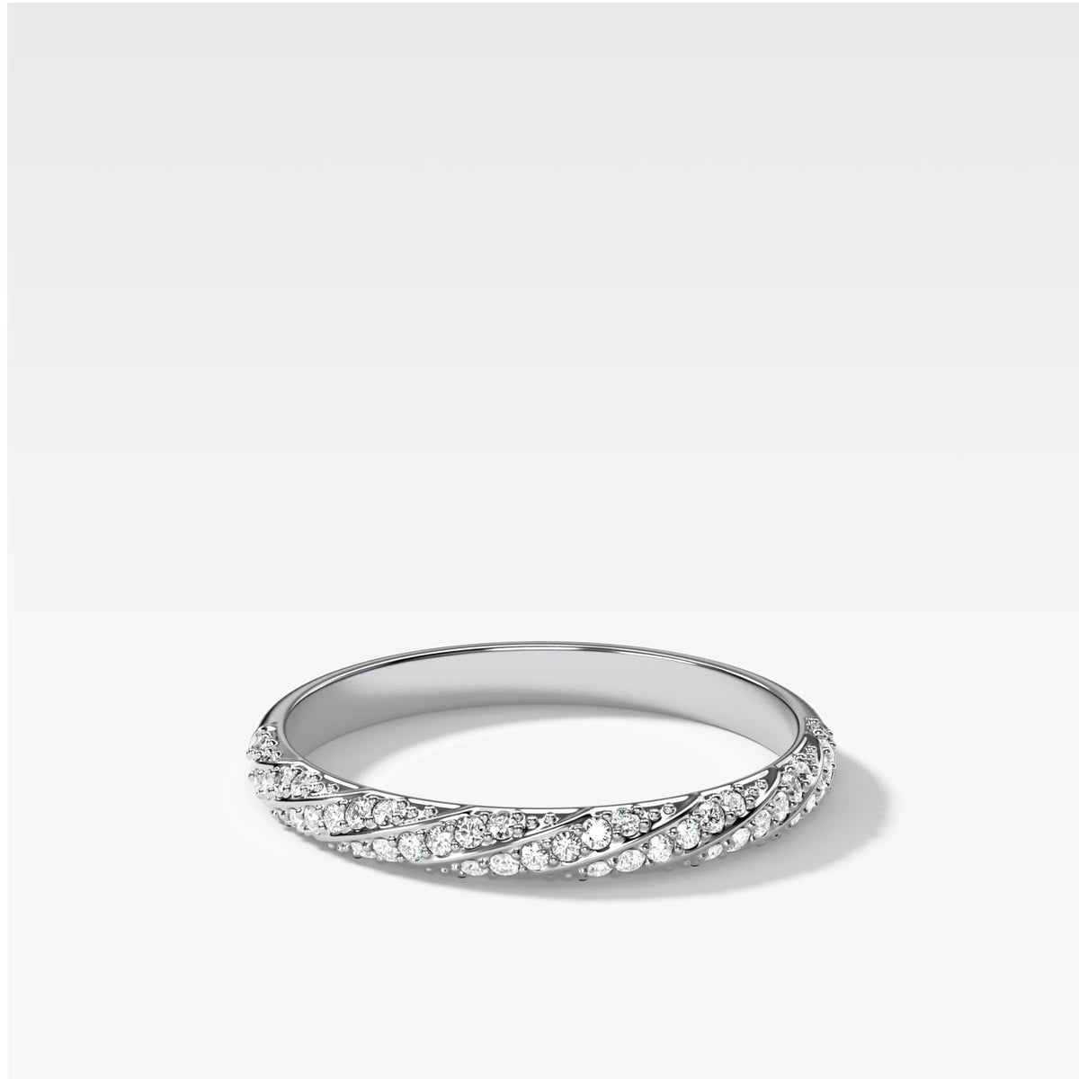 Twisted Pavé Wedding Band - GOODSTONE