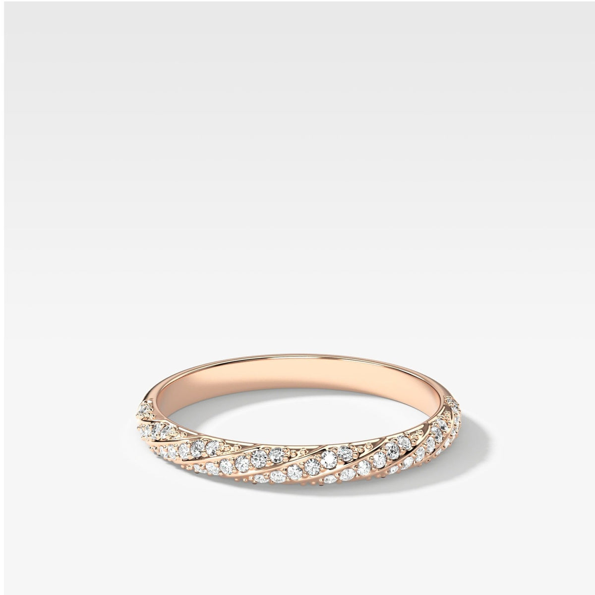 Twisted Pavé Wedding Band - GOODSTONE