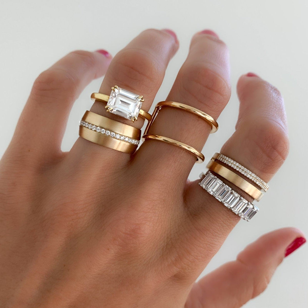 Wide Dome Diamond Pavé Eternity Band - GOODSTONE