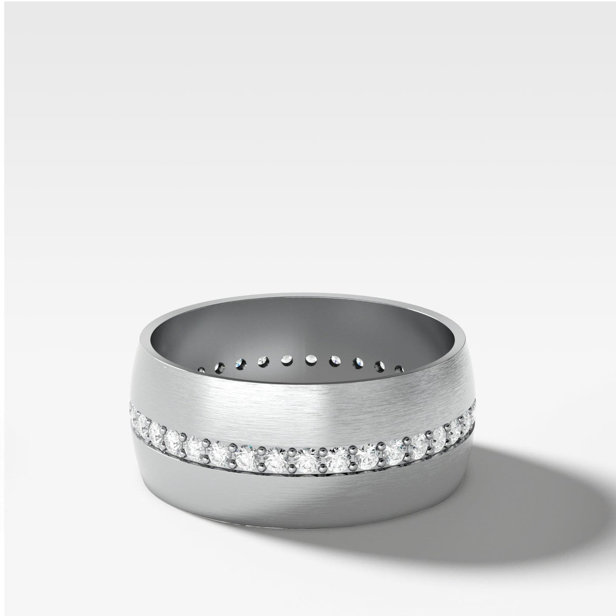 Wide Dome Diamond Pavé Eternity Band - GOODSTONE