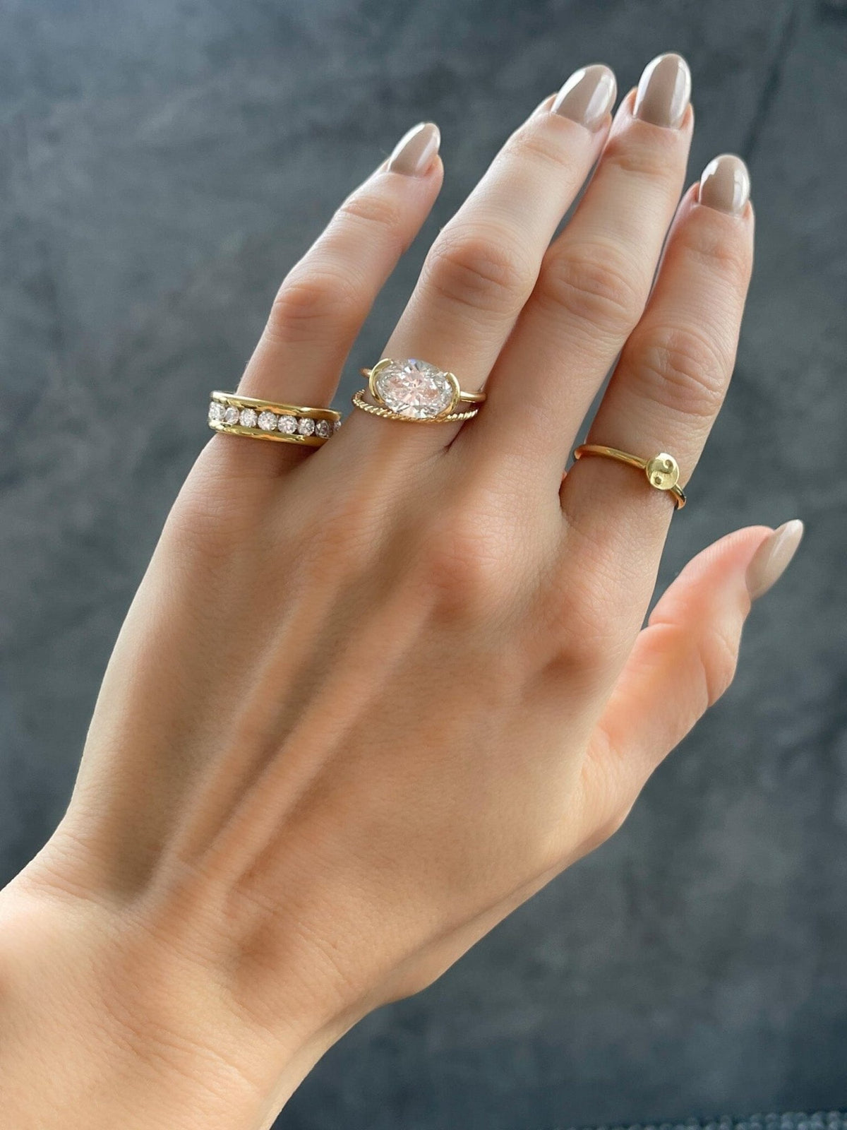 Anillo Yin Yang Good Stone Inc 