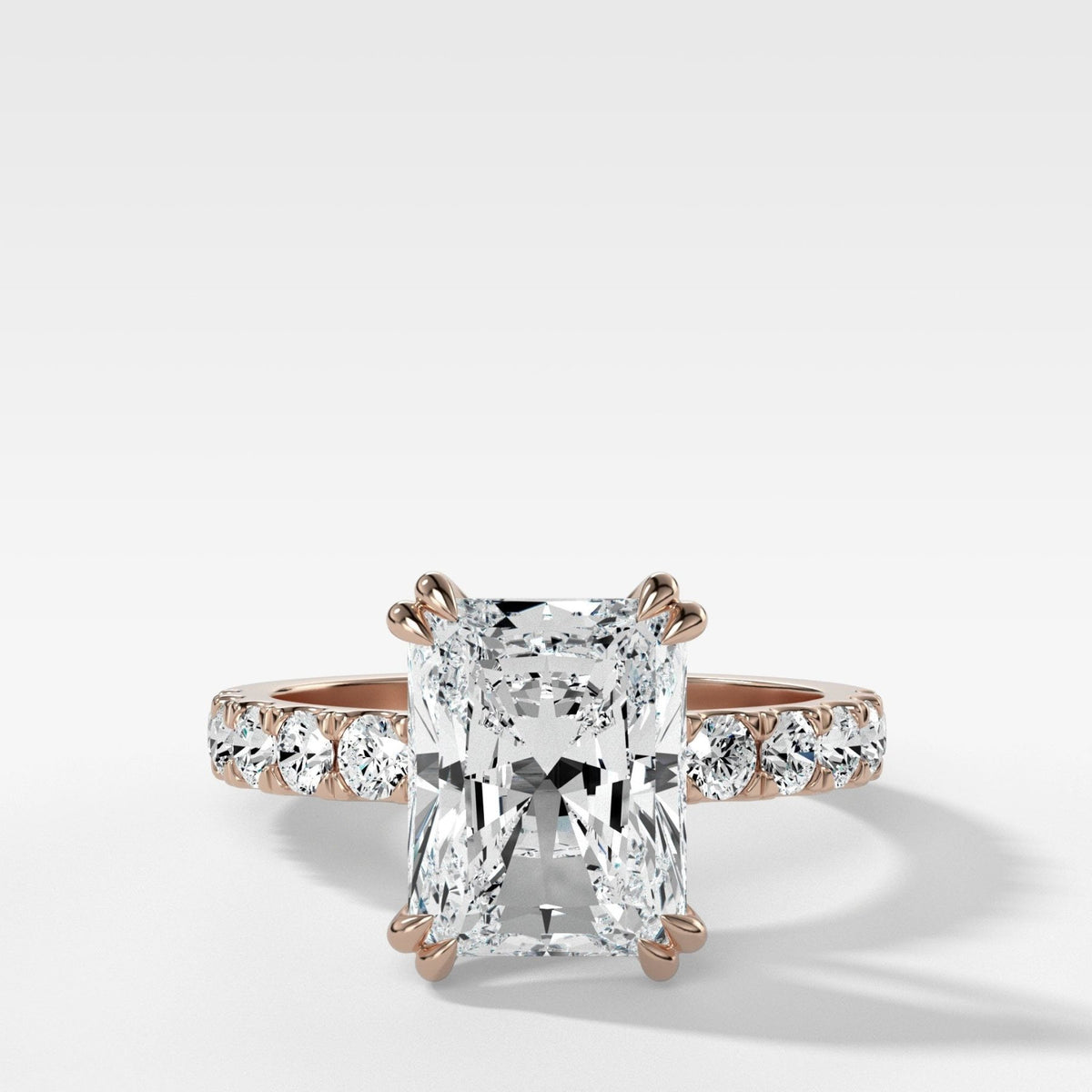 Zenith Engagement Ring With Elongated Radiant Cut Diamond - GOODSTONE