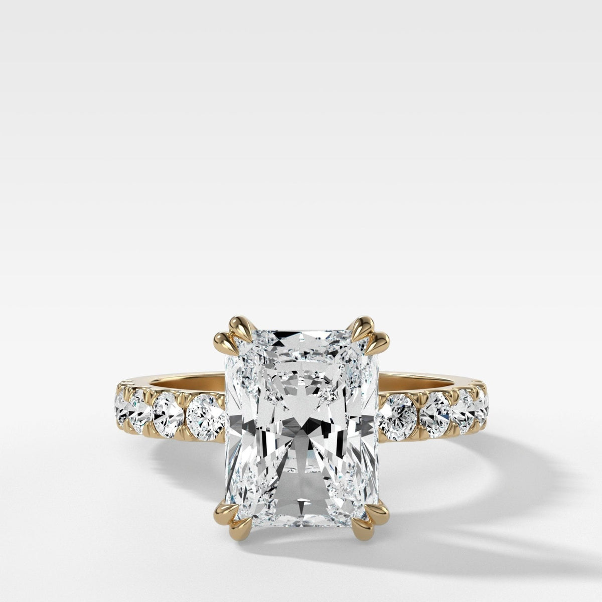 Zenith Engagement Ring With Elongated Radiant Cut Diamond - GOODSTONE