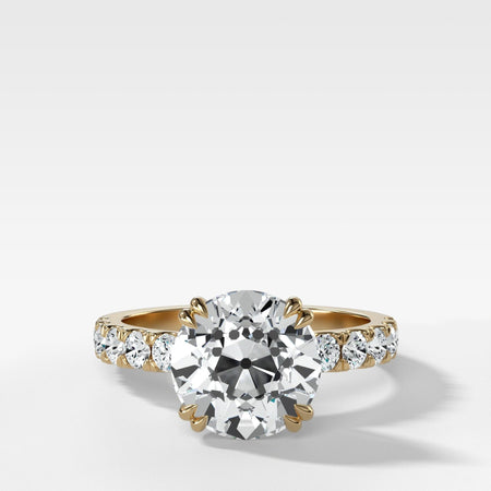 Zenith Engagement Ring Old Euro Cut Diamond
