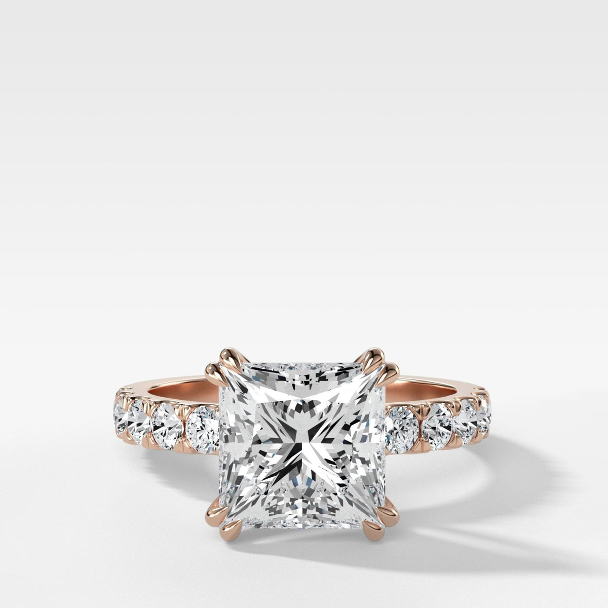 Zenith Engagement Ring With Princess Cut Diamond - GOODSTONE