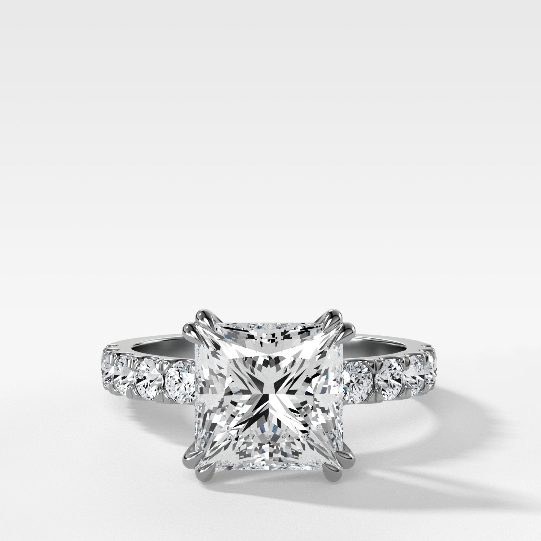 Zenith Engagement Ring With Princess Cut Diamond - GOODSTONE